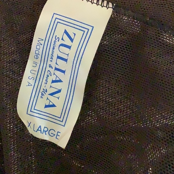 Zuliana Size XL Metallic Mesh Pants. Made in USA. New With Tags - Picture 3 of 4